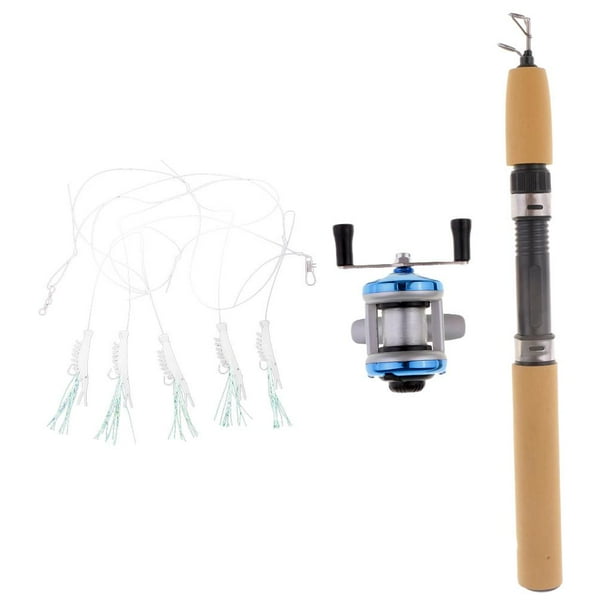 Herramienta De Pesca En Hielo, Combo De Pesca En Hielo De Larga Duración,  Carrete De Metal De 75 Cm Para Agua Salada ANGGREK Ice Fishing Rod Kit