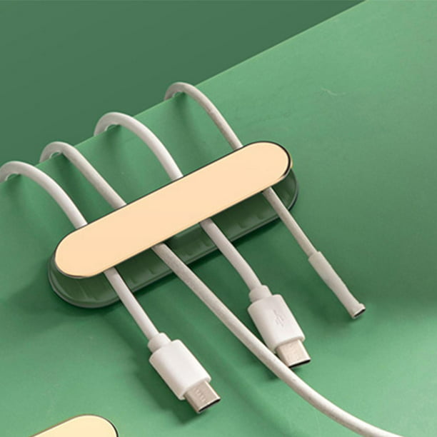 Clip Cables organizador de de Cable adhesivo trasero, soporte para