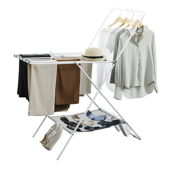  ZHFEISY Tendedero plegable para ropa con rotación de 360 °,  ahorro de espacio, para lavandería, para interiores : Hogar y Cocina