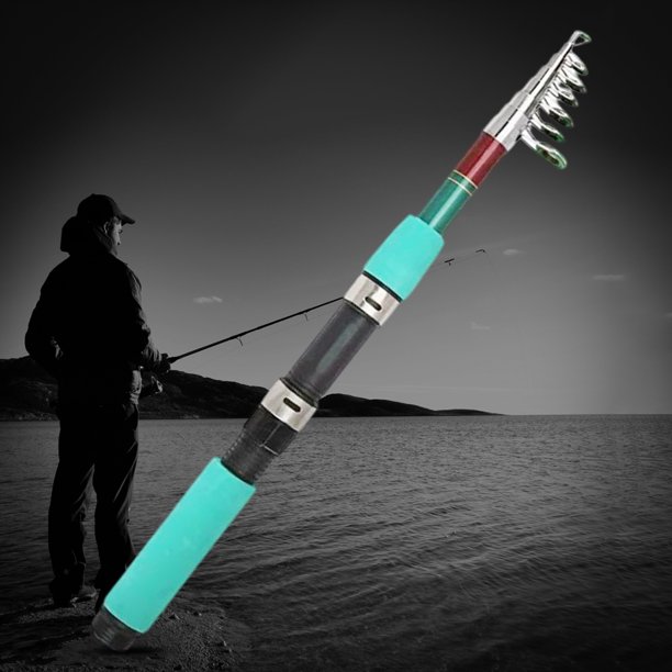 Cañas De Pescar Caña de pescar FRP Mini caña de pescar telescópica para  embalses de lagos (3.0M) Ndcxsfigh Para Estrenar
