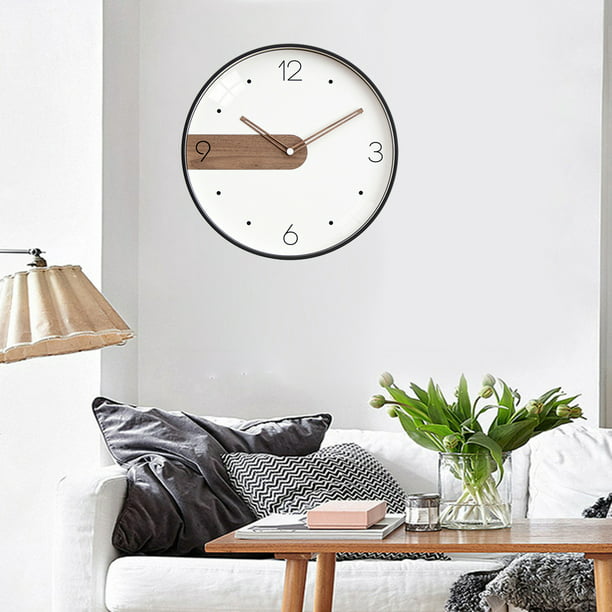  Reloj de pared moderno y grande para decoración del hogar,  silencioso, sin tictac, reloj de pared de péndulo grande para sala de  estar, funciona con pilas, reloj de pared decorativo dorado