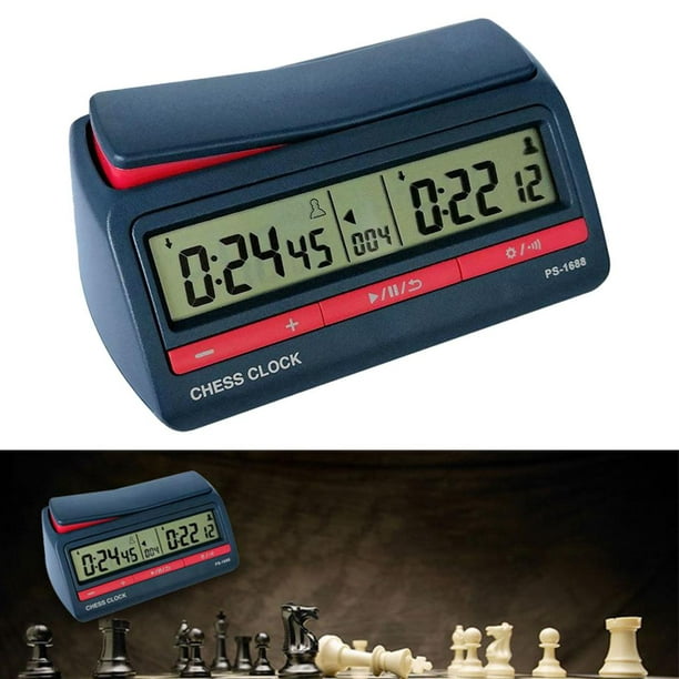 2x de reloj temporizador de ajedrez electrónico de ajedrez de competición  profesion reloj de ajedrez Hugo Reloj de ajedrez digital