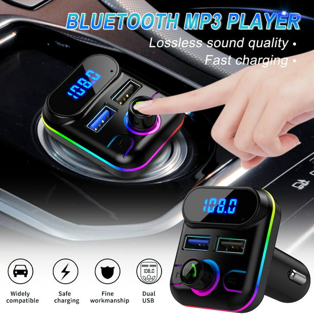 Coche Bluetooth Mp3 Inalambrico Autos kit para Adaptador de Radio  Transmisor FM