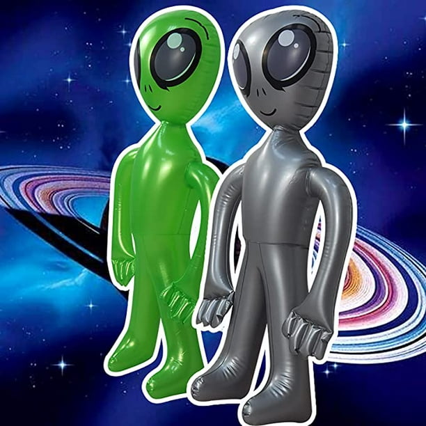 52 globos de alienígena para decoración de alienígenas, suministros  inflables para fiestas de extraterrestres, incluye 4 piezas de accesorios  de