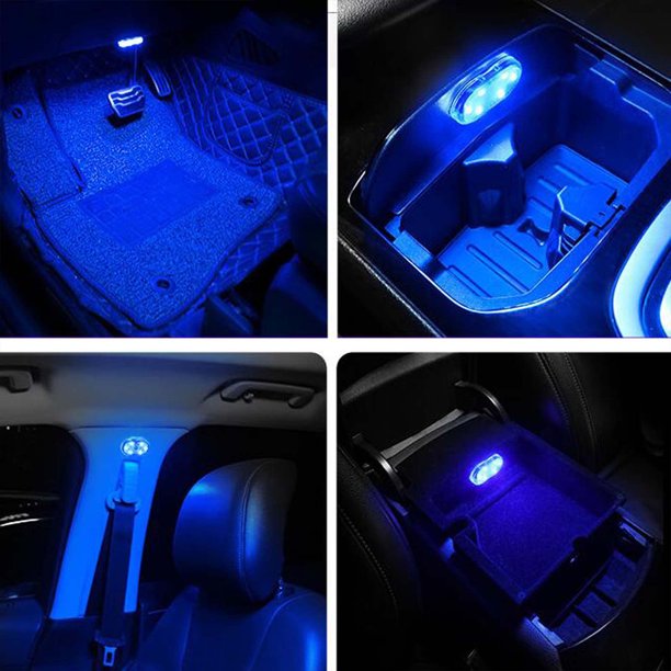 1 Unidad - Luces Interiores Coche Coloridas, Accesorios Coche