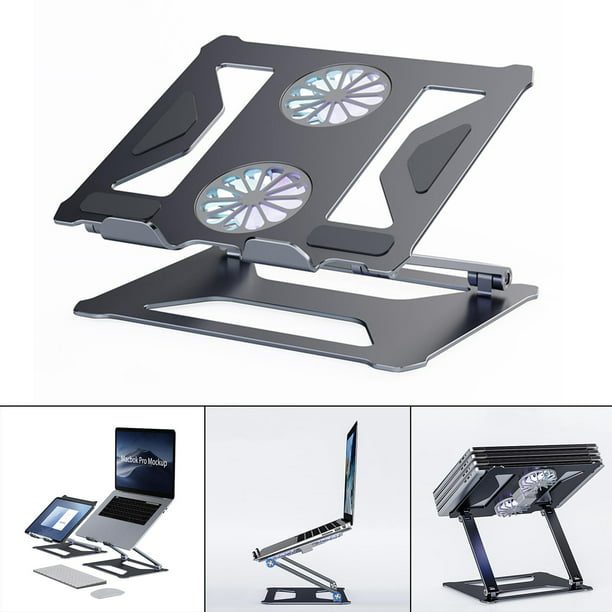 soportes para laptop elevador para computadora portátil escritorio soporte  de mesa soporte para computadora portátil escritorio gris Fanmusic soportes  para laptop