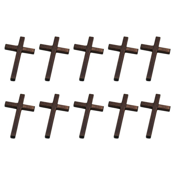Crucifijo para decoración de pared, cruzes católicas de madera de Jesús  para pared, 10 pulgadas