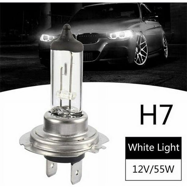 Luces halógenas - Paquete de 10 bombillas halógenas LED de 12 V H7 55 W, bombillas  blancas cálidas de larga duración para luz alta/baja de coche Vhermosa  BST3107394