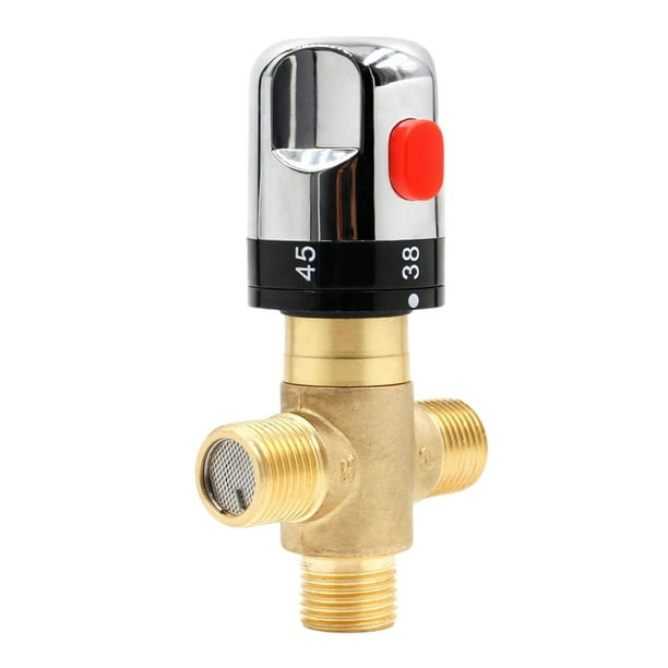 Válvula termostática de latón Mejora del hogar Dn15 Válvula agua