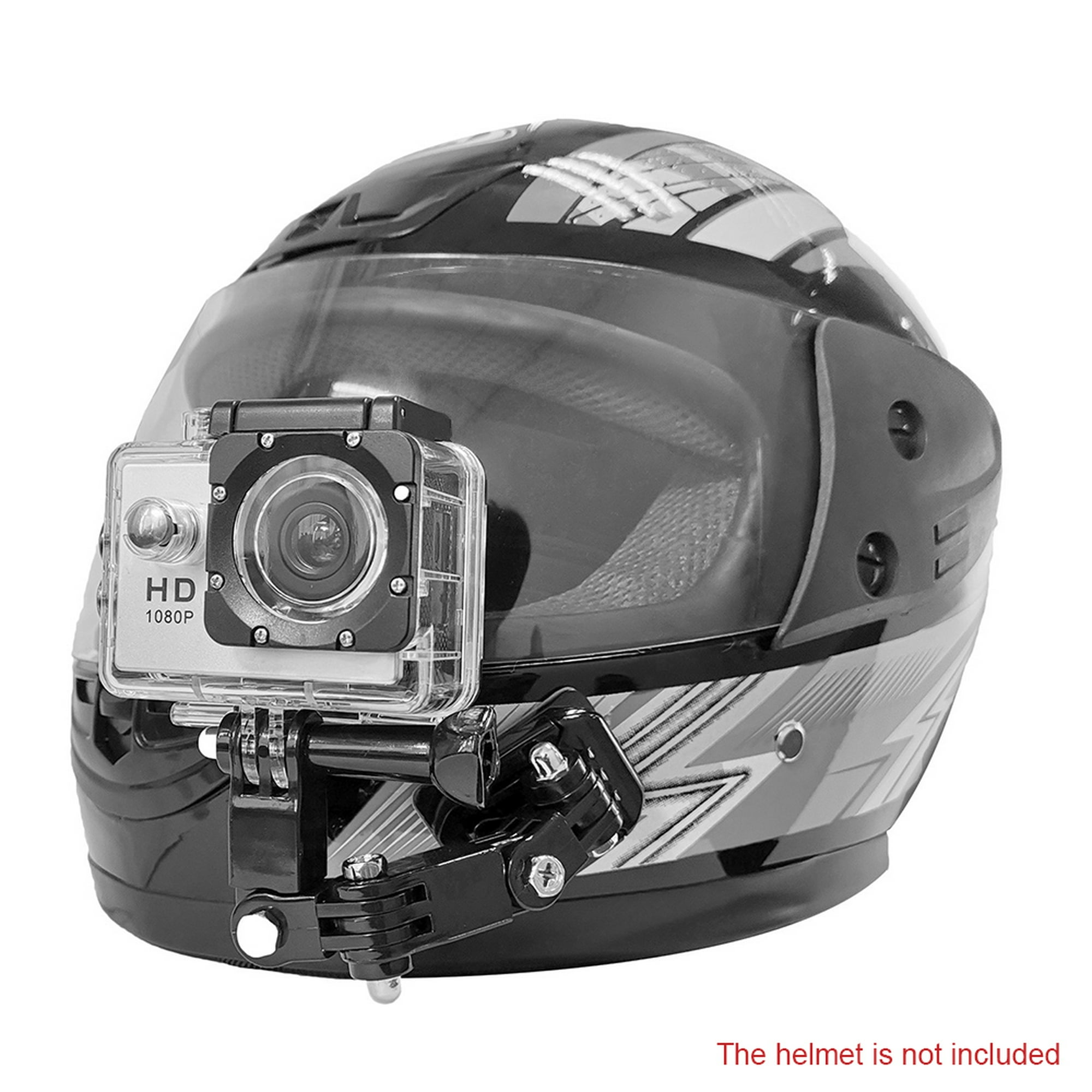 Kit de soporte de mentón para casco de motocicleta, accesorio de cámara con  almohadillas adhesivas MABOTO Soporte de barbilla para casco