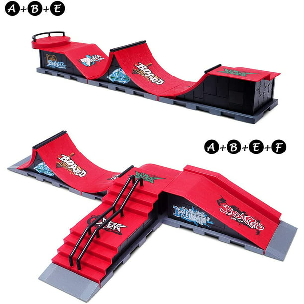 Finger Skateboard Ramp Set, Mini Skate Park Kit Ultimate Finger