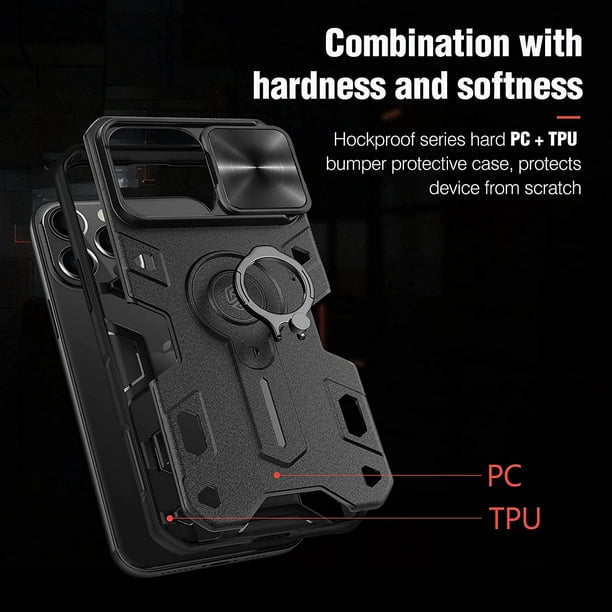 Funda compatible con iPhone 13 Pro Max con protección de cámara Levamdar  CZDZ-HY215-5