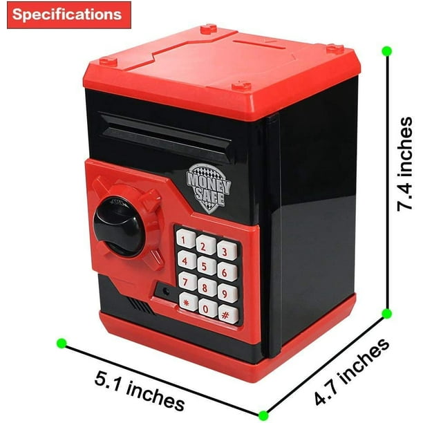 Hucha electrónica automática, Mini caja fuerte para monedas