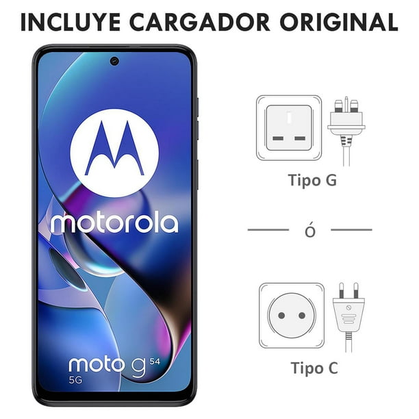 Celular MOTOROLA Moto G54 5G 8GB 256GB 6.5 FHD+ 120 Hz 50 MP Azul Indigo  Internacional