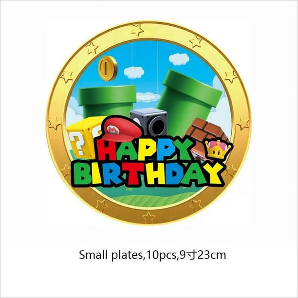 Decoraciones de fiesta de cumpleaños de dibujos animados. regalos