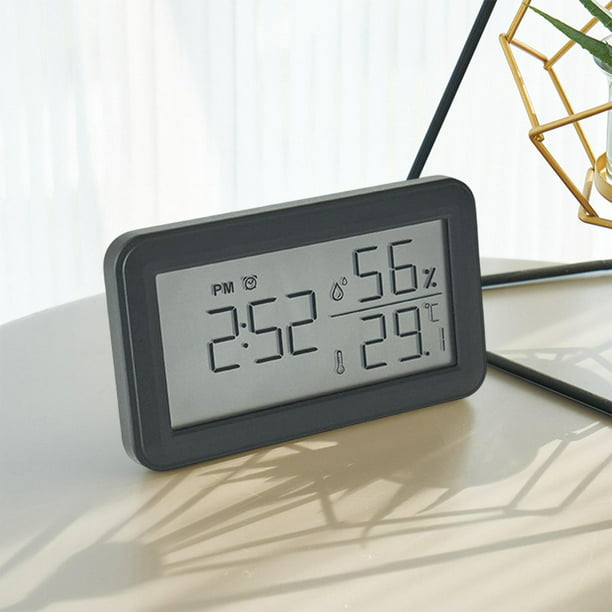 Reloj digital Temperatura interior Higrómetro Relojes de mesa de