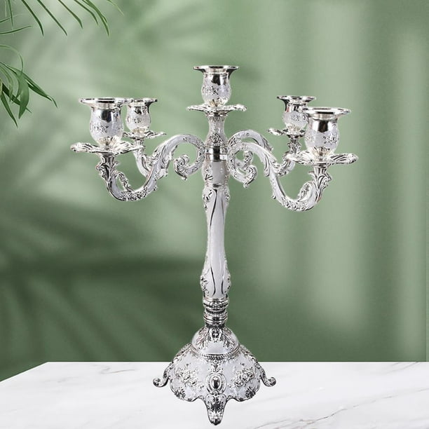 Candelabro oro INDIA - 5 brazos