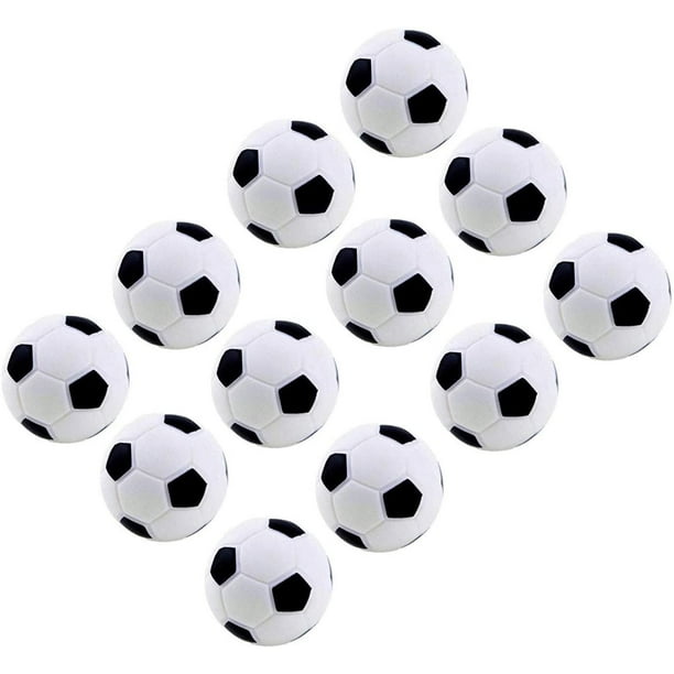 12 bolas de futbolín, bolas de repuesto oficiales de futbolín, bolas de  repuesto de futbolín de 36 mm, futbolín blanco y negro Sailing Electrónica