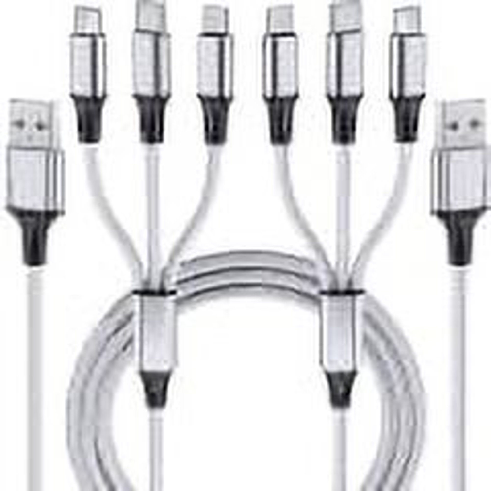 Cable cargador de teléfono múltiple 2 en 3, [10 pies] Cable de carga 4 en  1, cable USB múltiple de nailon trenzado para IP/Tipo-C/Micro-USB  Compatible