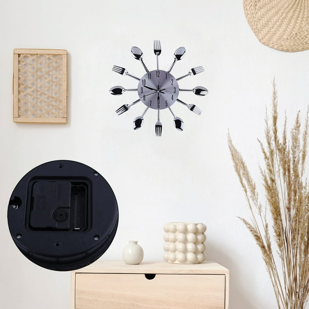 Reloj De Pared Para Cocina 3D Moderno Con Cubierto