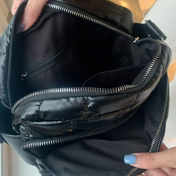 Bolso de tela informal para mujer, bolsos de hombro grandes para mujer,  bolso grande con cremallera, bolso de mano para negro Sunnimix Bolso de  mujer