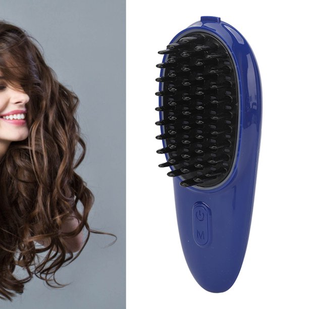 Cepillo eléctrico iónico para el cabello, peine masajeador de cuero  cabelludo, vibración eléctrica, masajeador magnético para aliviar la fatiga