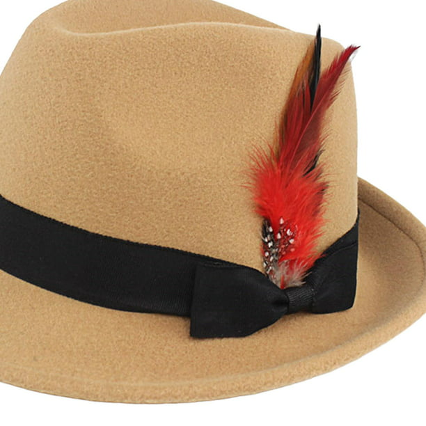 Sombreros Fedora clásicos de ala corta para caballero Jazz Cap Sunhat  Casual Jazz Cap para hombres Yuyangstore Sombrero de copa Panamá Jazz