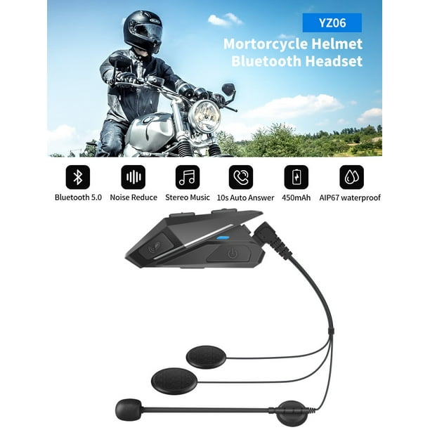 Audífonos manos libres para motoiclismo radio FM para casco moto