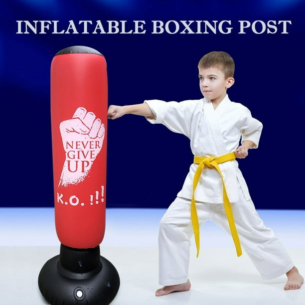 Saco de boxeo inflable para niños, bolsa de boxeo para
