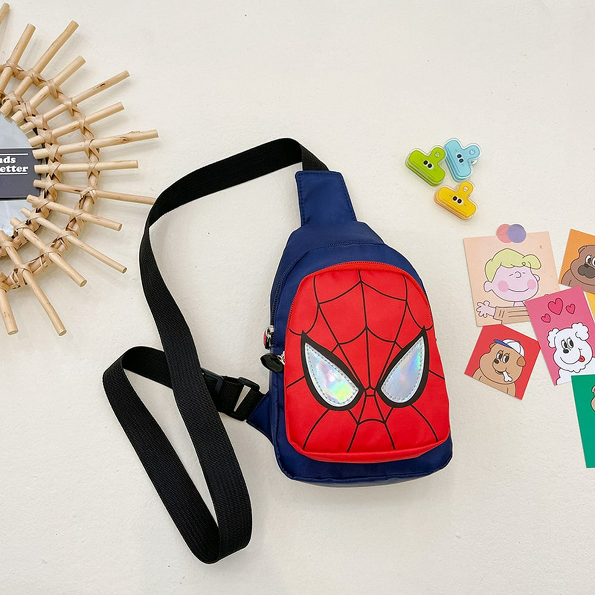 Disney-bolso de hombro de Marvel para niños, bandolera de dibujos
