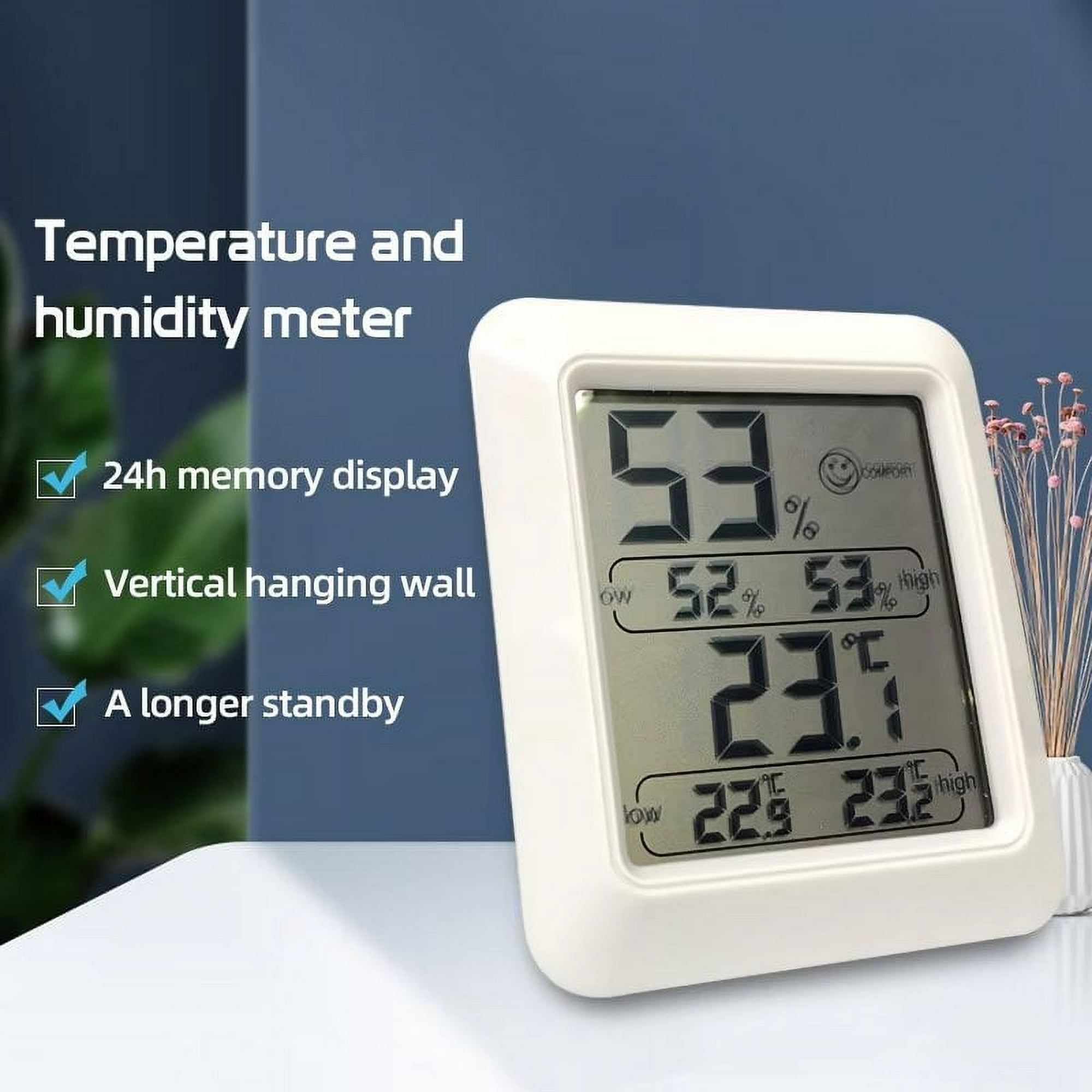 Termómetro interior de la casa Sensor de higrómetro de la habitación de  temperatura digital