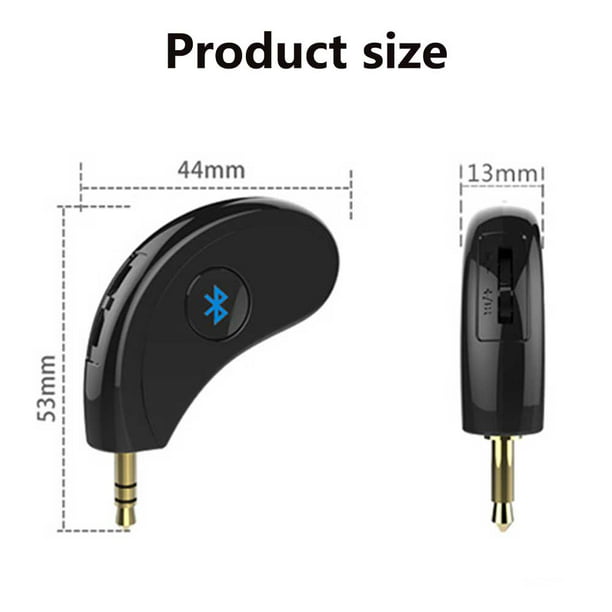 Mini Receptor De audio Bluetooth/transmisor Bluetooth Jack De 3.5 mm manos  libres/Kit Adaptador Bluetooth De Música De coche