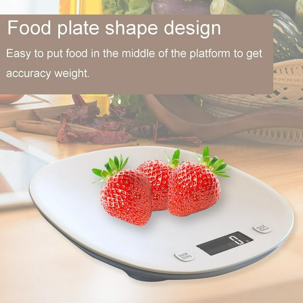 Báscula digital de cocina para alimentos, gramos de peso y onzas