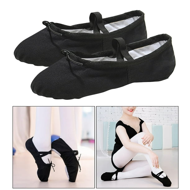 Zapatos de ballet para mujeres y niñas, zapatillas de ballet para mujer,  zapatos de baile, zapatos de ballet de lona, zapatos de yoga Macarena  Zapato de ballet de niña