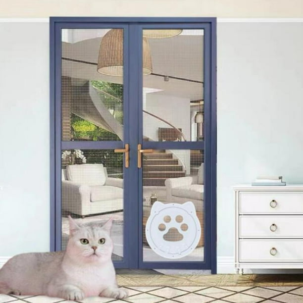 Puertas para gatos, suministros para perros, puerta de ventana, solapa de  Yuyangstore Puerta con solapa para gatos