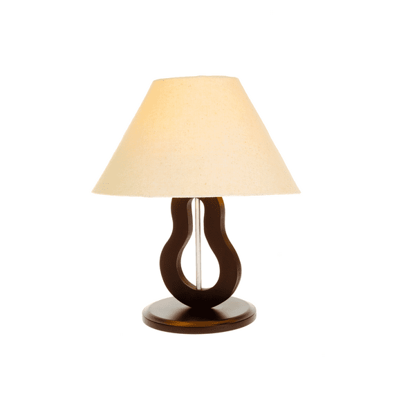 lampara de buro madera pera iluminacion luz vic moderno