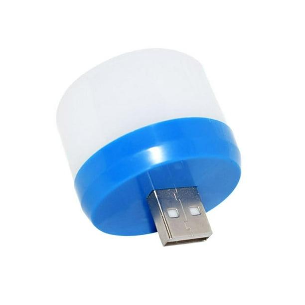 Lámpara de enchufe USB para computadora, carga de energía móvil USB pequeño  libro lámparas LED protección ocular luz de lectura pequeña redonda luz