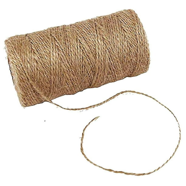 Cordón de yute natural 1.5-2 mm., rollo de 100 metros