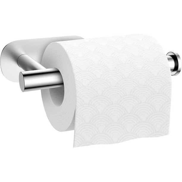 Portarrollos de papel higiénico sin perforación Portarrollos de papel  autoadhesivo Acero inoxidable Vhermosa OTTO-LXL-0051