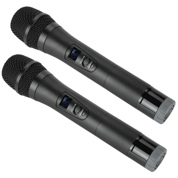 Micrófono inalámbrico VHF, altavoz de micrófono de karaoke de mano  universal, máquina de canto inalámbrica, sistema amplificador de audio,  mezclador