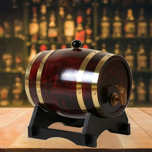 Barril de vino, dispensador de barril de vino de madera vintage, barril de  pino de vino, barril de bar para el hogar, barriles de bar para el hogar