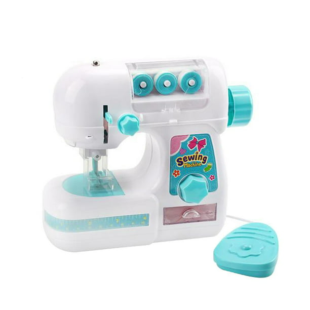 Mini máquina de coser, máquina de coser, juguete para niños y niñas