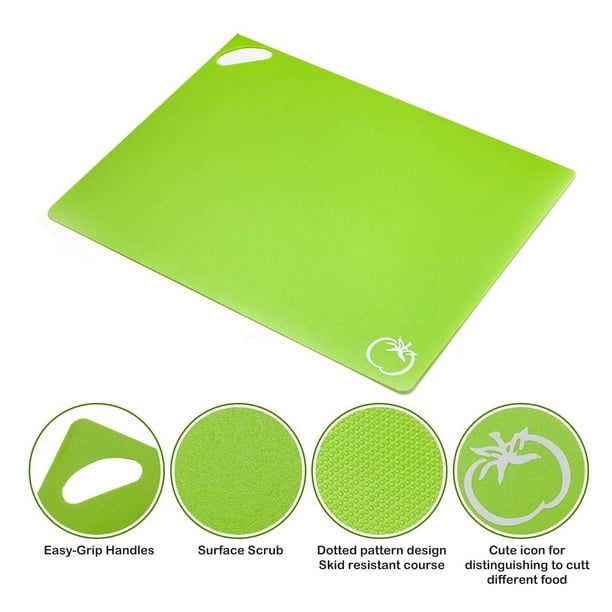 FINFÖRDELA Tabla de cortar flexible, verde/verde vivo, 28x36 cm - IKEA