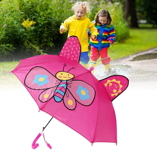 10 Sombrillas Paraguas Para Niños Infantiles Con Silbato