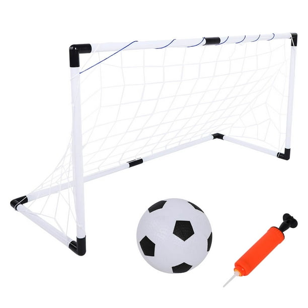 Oudoor Kit plegable de puerta de portería de fútbol para niños con bomba de  bolas, juguetes de entrenamiento para niños