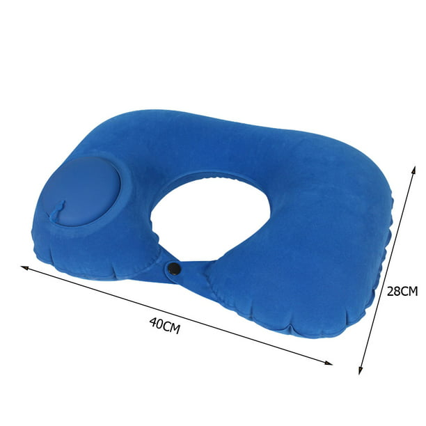 Cojín de cuello de avión inflable de aire de prensa de almohada de viaje en  forma de U (azul) Ndcxsfigh Nuevos Originales