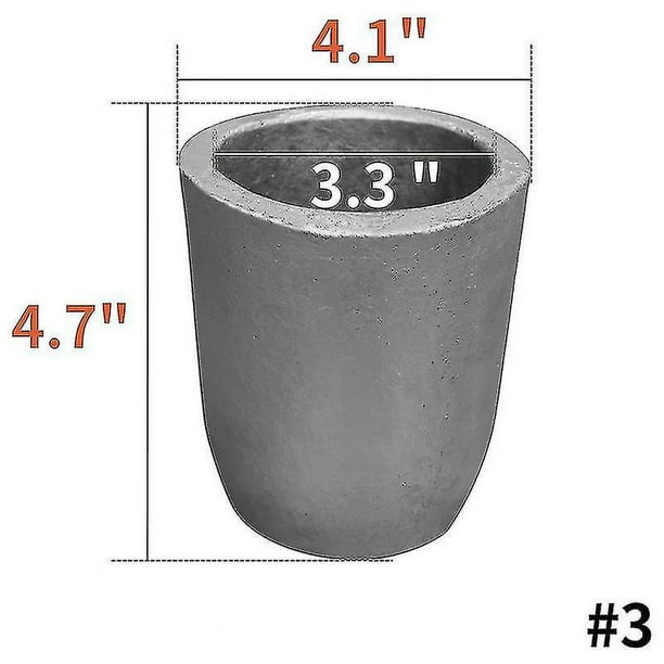Crisoles de grafito de carburo de silicio No.3, crisoles para fundir metal,  resistencia, fundición de fundición Refin (hy) YONGSHENG 8390611851989