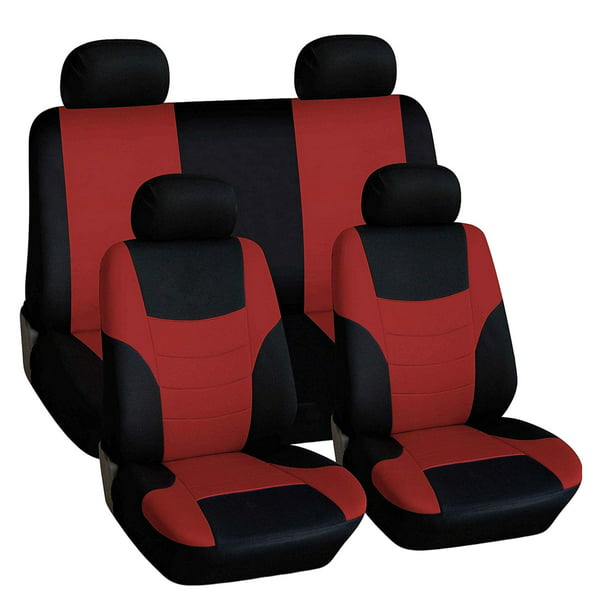 8 fundas de asiento duraderas para decoración de automóviles sedán. Rojo  Baoblaze Protector de cubierta de asiento automático