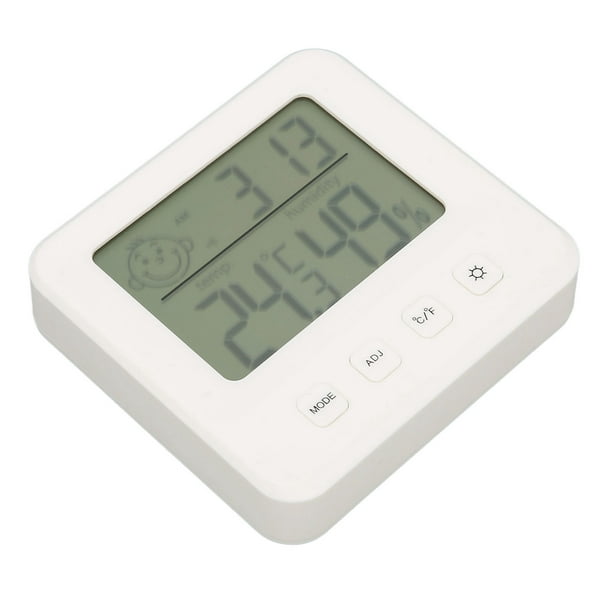 Termómetro digital higrómetro de interior, medidor de humedad, monitor de  temperatura ambiente, pantalla LCD grande, registros máximos y mínimos para
