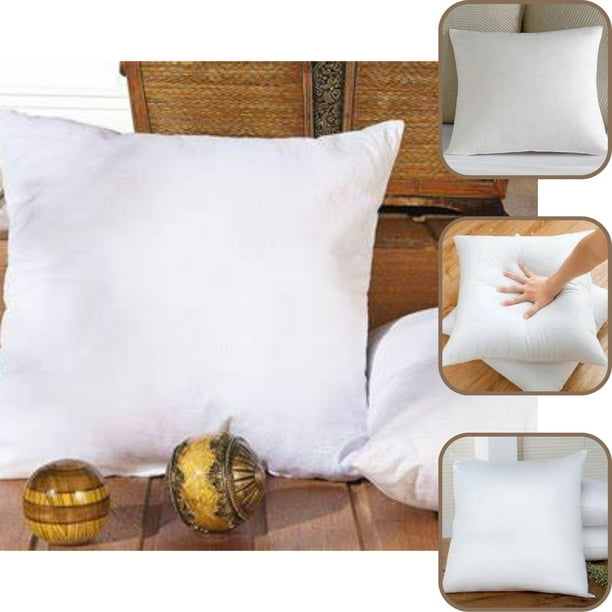 Fixwal Juego de 6 rellenos de almohada para exteriores de 18 x 18 pulgadas,  relleno de almohadas decorativas impermeables, forma de almohada cuadrada